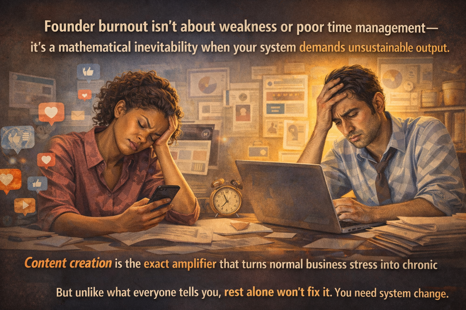 The Burnout Equation: Why Content Creation Is Your Fastest Path to Business Owner Exhaustion